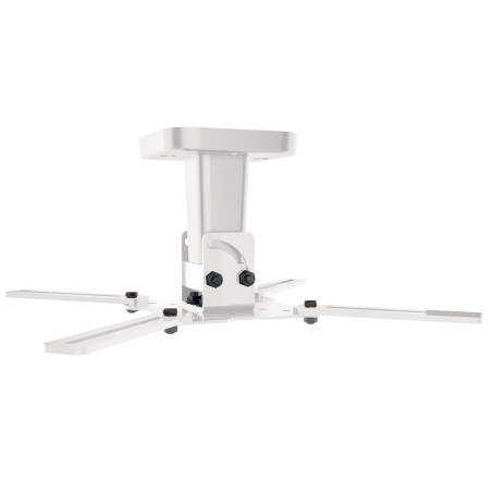 Meliconi - Support Plafond Blanc Pro 100 pour vidéoprojecteur - Rotation à 360° - Inclinaison à 45° - Poids Maximum supporté : 1