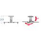 Meliconi - Support Plafond Blanc Pro 100 pour vidéoprojecteur - Rotation à 360° - Inclinaison à 45° - Poids Maximum supporté : 1 Meliconi - Support Plafond Blanc Pro 100 pour vidéoprojecteur - Rotation à 360° - Inclinaison à 45° - Poids Maximum supporté : 1