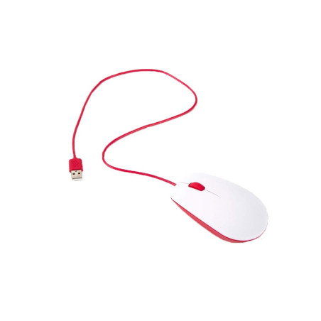 Souris Raspberry Pi Officielle (Rouge/Blanc)