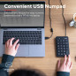 Trust Xalas Pavé Numérique USB pour PC Portable et Ordinateur, Mini Clavier Compact Filaire avec 5 Touches Supplémentaires Mince Trust Xalas Pavé Numérique USB pour PC Portable et Ordinateur, Mini Clavier Compact Filaire avec 5 Touches Supplémentaires Mince
