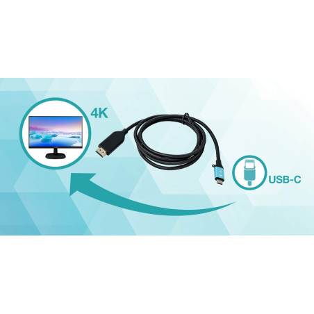 i-tec USB-C à HDMI Câble Adaptateur 200cm - 4K / 60Hz, QHD / 144Hz