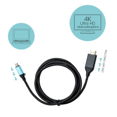 i-tec USB-C à HDMI Câble Adaptateur 200cm - 4K / 60Hz, QHD / 144Hz