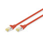 DIGITUS Câble LAN Cat 6A - 10m - RJ45 Câble réseau - S/FTP Blindé - Compatible Cat-6 & Cat-7 - Rouge DIGITUS Câble LAN Cat 6A - 10m - RJ45 Câble réseau - S/FTP Blindé - Compatible Cat-6 & Cat-7 - Rouge