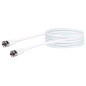 Schwaiger-câble de raccordement satellite blanc Schwaiger-câble de raccordement satellite blanc