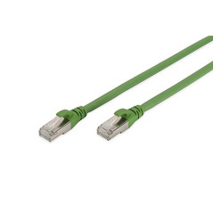 DIGITUS Câble LAN Cat 6A - 3m - Câble réseau PUR - S/FTP blindé - Résistant à l'huile & aux UV - Compatible Cat 6 - Vert