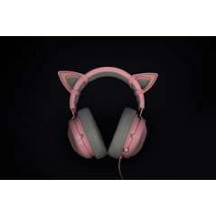 Razer Kitty Ears - Oreilles Kitty pour Casques Kraken (Compatibles avec Les Casques Kraken, Résistant à l'eau, Ajustable) Rose