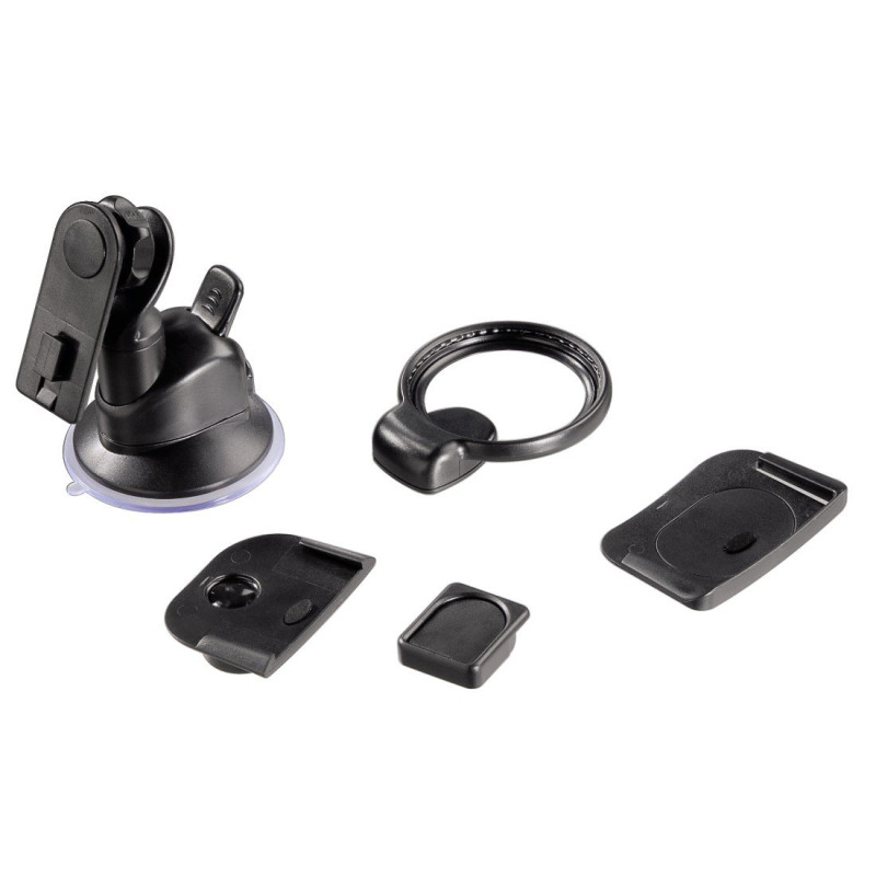 Hama Kit d'adaptateurs avec support-ventouse (pour navis et smartphones, 360°, pour TomTom ) Noir Hama Kit d'adaptateurs avec support-ventouse (pour navis et smartphones, 360°, pour TomTom ) Noir