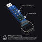 iStorage datAshur PRO 4 Go - Clé USB cryptée - Certifié FIPS 140-2 niveau 3 - Protégé par mot de passe - Résistant à la poussièr iStorage datAshur PRO 4 Go - Clé USB cryptée - Certifié FIPS 140-2 niveau 3 - Protégé par mot de passe - Résistant à la poussièr
