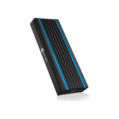 ICY BOX Boîtier SSD M.2 NVMe avec éclairage LED , USB 3.1 (Gen2, 10Gbit/s), PCIe M-Key, Disque dur externe SSD, Adaptateur NVMe,