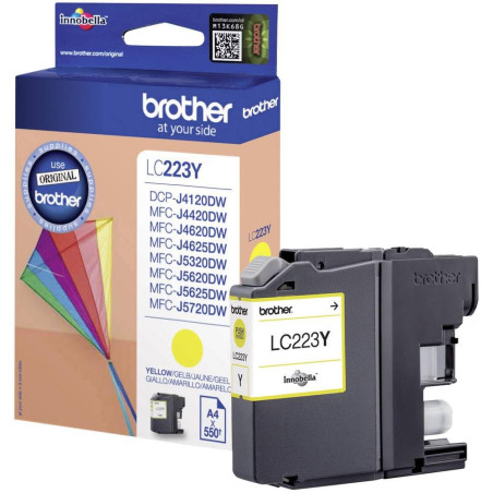 Brother LC-223Y Cartouche d'encre 1 pièce(s) Original Jaune
