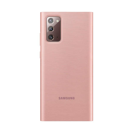 Samsung Smart Clear View Cover EF-ZN980CAEGEU - Protection à Rabat pour téléphone Portable - Bronze Mystique - pour Galaxy Note2