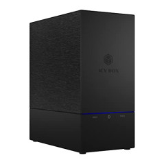 ICY Box Boîtier Raid USB pour 2 disques durs, 2,5 Pouces et 3,5 Pouces, USB 3.1 Gen2 (10 Gbit/s), USB-C, Raid 1, 0, JBOD, Ventil