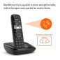 Gigaset AS690A - téléphone DECT sans fil avec répondeur - grand écran à haut contraste - excellente qualité audio - profils sono
