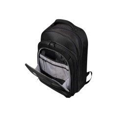 port designs sac à dos pc business pour ordinateur portable avec protection pluie manhattan 22 litres 15.6/17 pouces noir