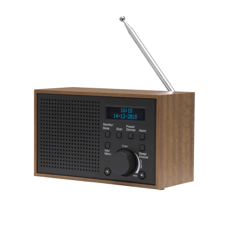 Denver Radio numérique Portable Dab+ et FM. DAB-46. Réveil. Il Fonctionne à la Fois avec des Piles ou Une Alimentation électriqu Denver Radio numérique Portable Dab+ et FM. DAB-46. Réveil. Il Fonctionne à la Fois avec des Piles ou Une Alimentation électriqu