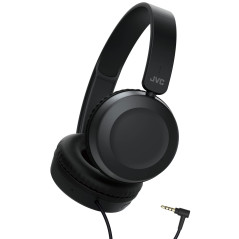 JVC, Caque Supra-aural Pliable, Télécommande et Micro pour Smartphones intégrés aux écouteurs, HA S31M-B-E (Noir)