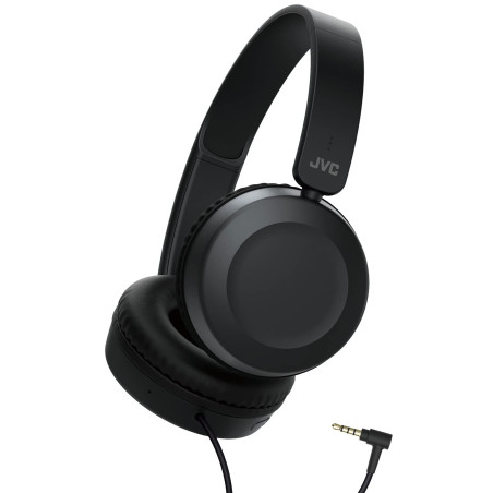JVC, Caque Supra-aural Pliable, Télécommande et Micro pour Smartphones intégrés aux écouteurs, HA S31M-B-E (Noir)