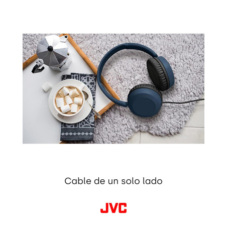 JVC, Caque Supra-aural Pliable, Télécommande et Micro pour Smartphones intégrés aux écouteurs, HA S31M-B-E (Noir)