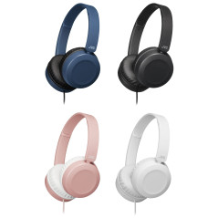 JVC, Caque Supra-aural Pliable, Télécommande et Micro pour Smartphones intégrés aux écouteurs, HA S31M-B-E (Noir)