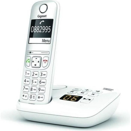 Gigaset AS690A - Téléphone fixe sans fil avec répondeur, grand écran rétroéclairé pour un affichage ultra lisible, fonction bloc