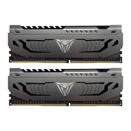 Patriot Memory Kit de Mémoire Haute Performance Viper Steel DDR4 3600 MHz 16Go (2x8Go) C18 Gris