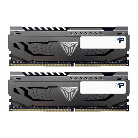 Patriot Memory Kit de Mémoire Haute Performance Viper Steel DDR4 3600 MHz 16Go (2x8Go) C18 Gris