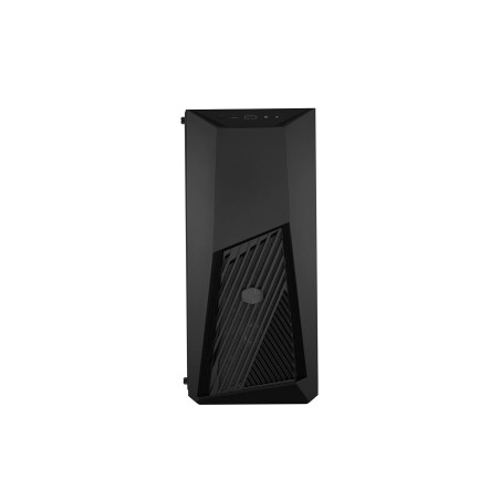 Cooler Master MasterBox K501L - Boîtier PC Moyen tour ATX avec ventilation inclinée, éclairage LED rouge, panneau latéral transp