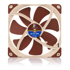 Noctua NF-A14 PWM, Ventilateur Silencieux Haut de Gamme, 4 Broches (140 mm, Marron)