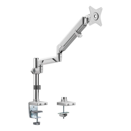 LogiLink BP0087 Support de Bureau en Aluminium pour écran LCD 17-32" (LCD, LED, OLED, etc.) avec Ressort à gaz, TV Plat et incur