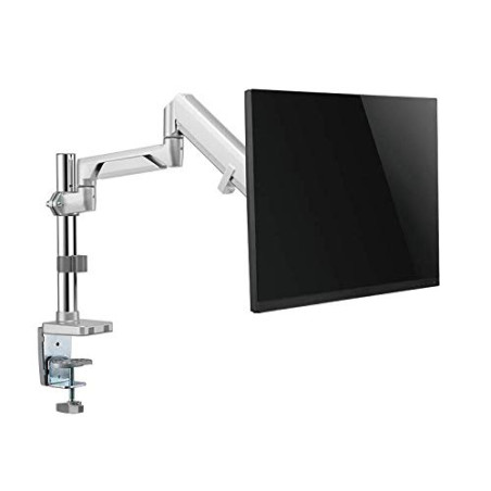 LogiLink BP0087 Support de Bureau en Aluminium pour écran LCD 17-32" (LCD, LED, OLED, etc.) avec Ressort à gaz, TV Plat et incur