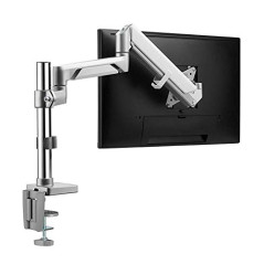 LogiLink BP0087 Support de Bureau en Aluminium pour écran LCD 17-32" (LCD, LED, OLED, etc.) avec Ressort à gaz, TV Plat et incur