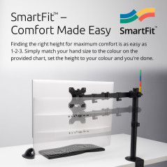 Kensington Bras pour Écran - Support Extensible pour Moniteur avec Ajustement de la Hauteur SmartFit Ergonomique pour Écran de P