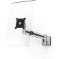 Durable 509023 Support mural pour moniteur Pro, bras flexible pivotant sur 360°, pour écrans VESA 21-27", argent Durable 509023 Support mural pour moniteur Pro, bras flexible pivotant sur 360°, pour écrans VESA 21-27", argent
