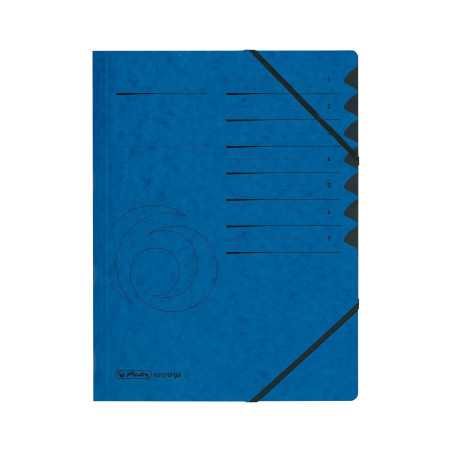 Herlitz 10843050 Trieur Colorspan avec onglets 1-7 (Bleu) (Import Allemagne)