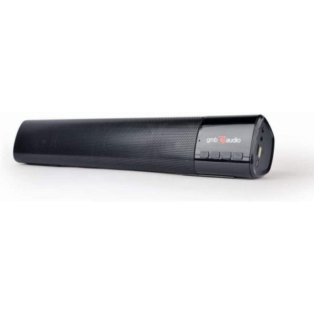Gembird Barre de Son Bluetooth - sans Fil, Rechargeable, Compatible avec TV, PC et Smartphone, Noir