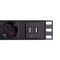 LogiLink PDU8C02 unité de Distribution d'énergie 8 Sortie(s) CA 1U Noir LogiLink PDU8C02 unité de Distribution d'énergie 8 Sortie(s) CA 1U Noir