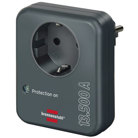 Brennenstuhl BS-1506996-Adaptador Adaptador contra sub.tens.Ant Anthracite 1 pièce