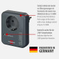 Brennenstuhl BS-1506996-Adaptador Adaptador contra sub.tens.Ant Anthracite 1 pièce Brennenstuhl BS-1506996-Adaptador Adaptador contra sub.tens.Ant Anthracite 1 pièce