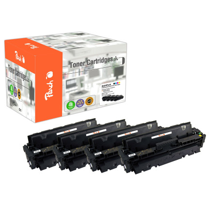 Peach PT815 Cartouche de toner 4 pièce(s) Compatible Noir, Cyan, Magenta, Jaune