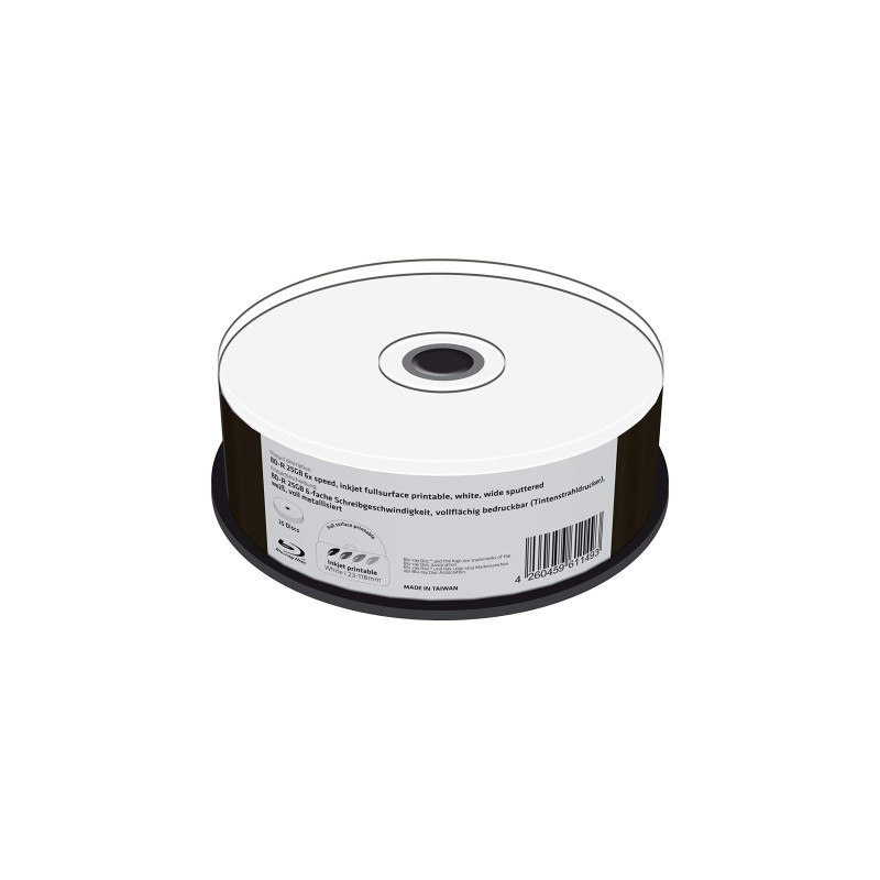 MediaRange MR512 disque vierge Blu-Ray BD-R 25 Go 25 pièce(s) - Disques vierges Blu-Ray (BD-R, 25 Go, Blanc, 6x, Boîte à gâteaux MediaRange MR512 disque vierge Blu-Ray BD-R 25 Go 25 pièce(s) - Disques vierges Blu-Ray (BD-R, 25 Go, Blanc, 6x, Boîte à gâteaux