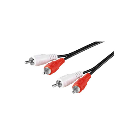 Goobay 50341 Câble de Connexion Stéréo 2 x Cinch, 20m Longueur de Câble