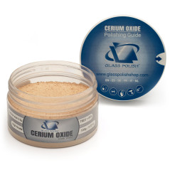 GLASS POLISH 100 g Cerium Oxide, Composé de Polissage de Verre de Oxyde de Cérium Grade Élevé 85% Pur, Formule Traitée en Suspen