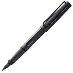 Lamy safari umbra - Stylo Plume avec grip ergonomique et plume acier blacke en taille M - matière plastique robuste ASA - avec c
