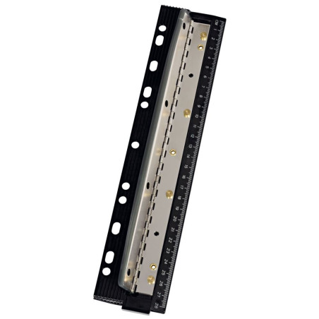 Wedo 0679401 Perforateur de poche en métal avec graduation 8 cm 4 perforations Noir