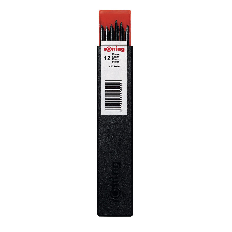 rOtring Tikky Recharges de porte-mine - 2,0 mm - Lot de 12 rOtring Tikky Recharges de porte-mine - 2,0 mm - Lot de 12