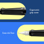 Lamy safari black - Stylo Plume avec grip ergonomique et plume acier poli en taille M - matière plastique robuste ASA - avec car Lamy safari black - Stylo Plume avec grip ergonomique et plume acier poli en taille M - matière plastique robuste ASA - avec car