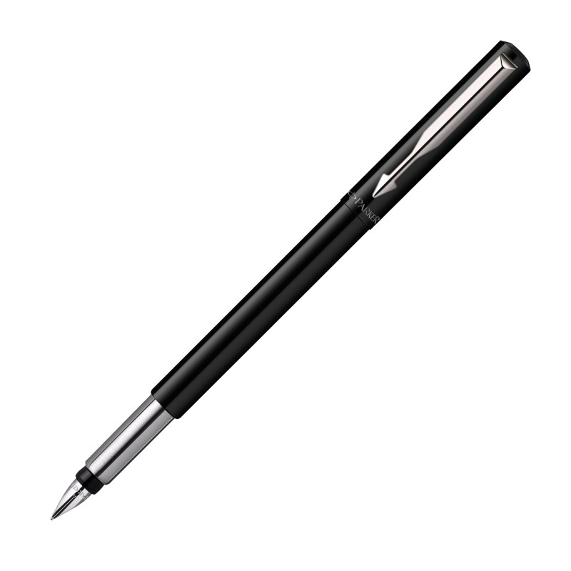 Parker Vector stylo plume | noir | pointe fine | encre bleue | emballage blister Parker Vector stylo plume | noir | pointe fine | encre bleue | emballage blister
