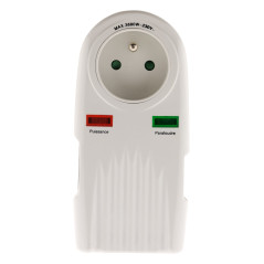 Prise parafoudre téléphone + TV Sat Ø9,52mm - Zenitech