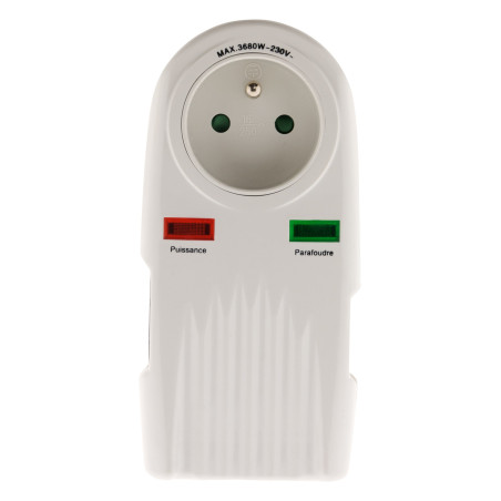 Prise parafoudre téléphone + TV Sat Ø9,52mm - Zenitech