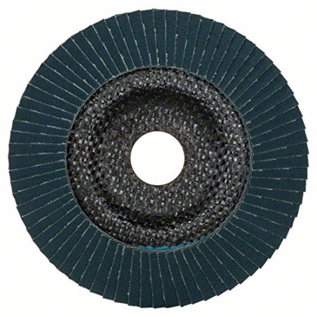 Bosch Accessories Plateau à Lamelles X551, 120 Grain, 15 à 25° Angle, 12250 tr/min, Support en Fibre de Verre, 125mm